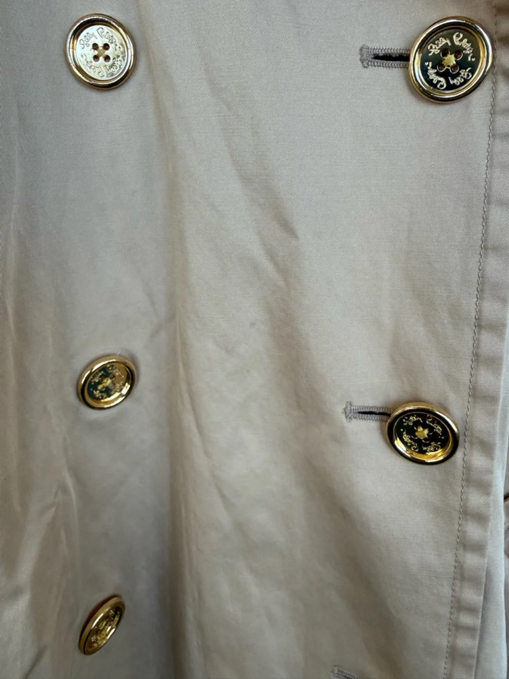 Lilly Pulitzer Qynn Trench Coat Tan - Picture 13 of 13